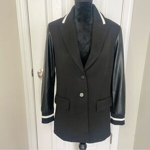 Blue Revival Varsity Blazer in Black Helen Blazer Fit Size XS NEW with Tags